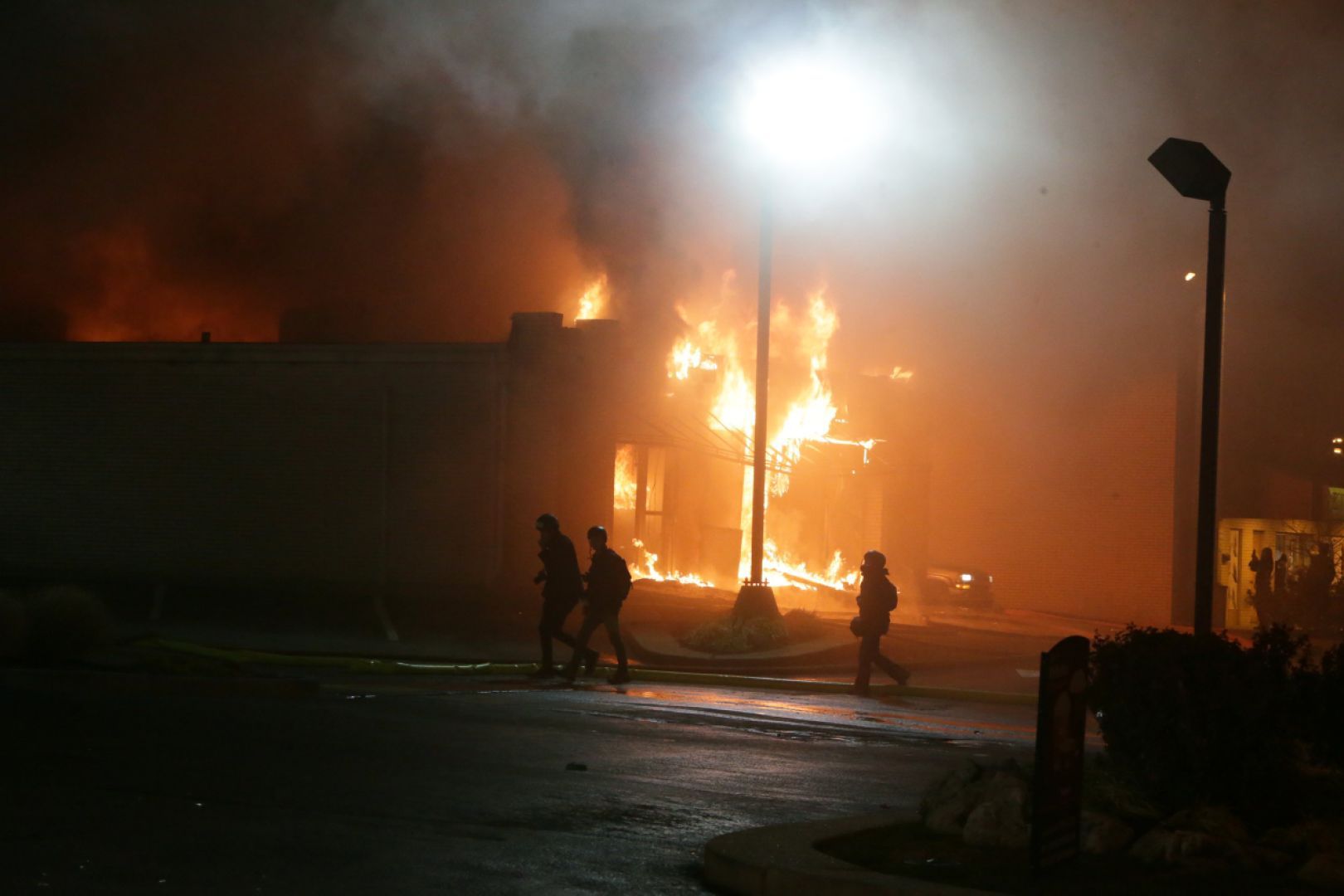 St. Louis County Police respond after grand jury announcement